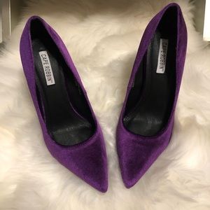 Purple Velvet Pumps
